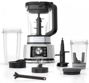 Blender Ninja Foodi Power Nutri CB350EU, 1200W, 2.1L, 3in1, 6 programe, Smart Torque, Auto-iQ, Negru/inox