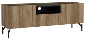 Comodă TV maro cu aspect de lemn de stejar 147x54x41 cm Bergen – Tvilum