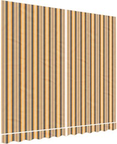 vidaXL Pânză de rezervă copertină, dungi multicolore, 3x2,5 m