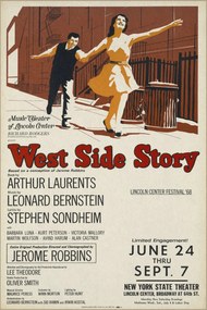 Artă imprimată West Side Story, 1968 (Vintage Theatre Production), (26.7 x 40 cm)