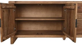 Comoda TV, natur, din lemn reciclat, Haven