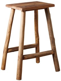 Scaun dining, maro, din lemn reciclat, Noe