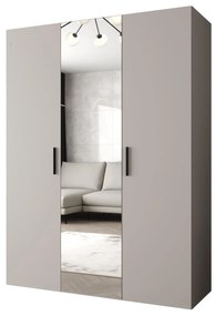 Dulap de haine 150 cm Borry 2 (Cașmir + Negru). 1125819