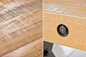 Banca design industrial Thor 200cm Pin natur