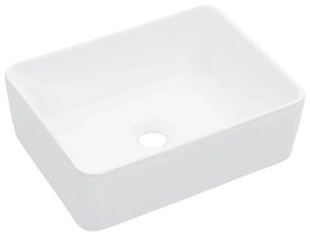 143919 vidaXL Chiuvetă de baie, alb, 40 x 30 x 13 cm, ceramică