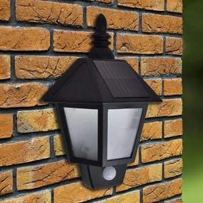 Lampa solara de perete cu senzori de miscare, 2 buc