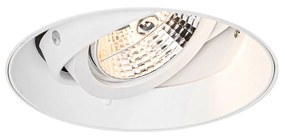 Spot modern îngropat alb GU10 AR70 rotund fără margine - Oneon