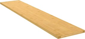 vidaXL Raft de perete, 100x20x1,5 cm, bambus