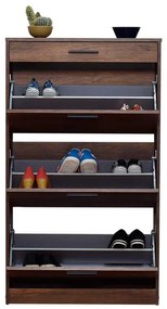 Pantofar Adore, 3 compartimente, capacitate 18 perechi incaltaminte, 75 x 128 x 29 cm