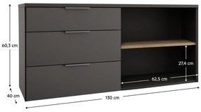 Comodă ADAPO 05, antracit