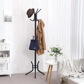 SongmicsHome Cuier vertical SAMUEL 49x176cm, negru