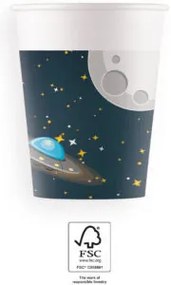 Spațiu Rocket Space pahar de hârtie 8 buc 200 ml FSC