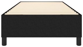 Cadru de pat box spring, negru, 90x190 cm, textil