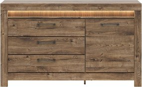 Comoda TORIN, stejar, 157x45x93 cm