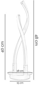 Lampă LED de masă ONLI DAFNE LED/12W/230V 4000K 50 cm negru