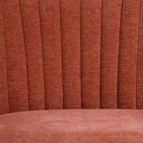 Fotoliu din tesatura rosu oxid Armchair  Fabric/Wood