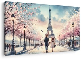 Tablou iubire sub Turnul Eiffel