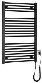 Radiator portprosop electric pentru baie Aqualine DIRECT-E 400W/230V 96 cm negru mat