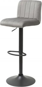 Set 2 scaune de bar Portland catifea gri