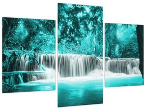 Tablou - Cascada albastră (90x60 cm)