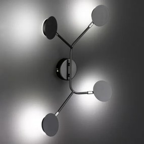 Aplică LED BELIZE 4xLED/5W/230V 3000K neagră Wofi 446604109000