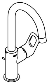 GROHE 23763000 - Baterie pentru lavoar BAULOOP, mărime L, crom lucios