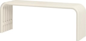 Bancă de grădină bej din metal Nokk – noo.ma