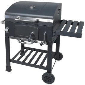 Grătar negru cu cărbuni