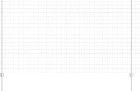 vidaXL Gard cu Stâlp Argintiu 1,4 x 10 m Oțel