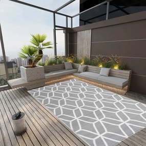 vidaXL Covor d exterior, ARAKIL gri, 140 x 200 cm, PP