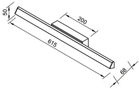 Aplica de perete LED design modern liniar LINEAL alb MA-8962
