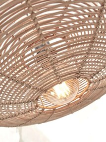 Lampadar eco din bambus cu ratan Tanami L white/disc, nat