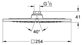 Coloana de dus cu termostat culoare crom Hansgrohe, Crometta E 240 Crom lucios