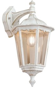 Aplica de perete exterior stil clasic IP43 Puchberg AL 11K/82571 weiÃ-gold/rauch OR