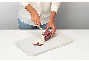 Tocator pentru taiat si servit Brabantia Tasty+ 1003308, 40x25 cm, Antiderapant, Uсor de curатat, Gri deschis