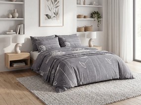 Lenjerie de pat din bumbac SOFT MEADOW gri Dimensiune lenjerie de pat: 70 x 90 cm | 140 x 200 cm