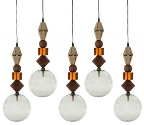 Lustra cu 5 pendule deosebite design LUX Pandora