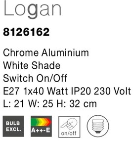 Aplica moderna de perete Logan NVL-8126162