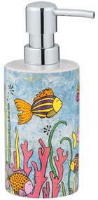 Dozator de săpun din ceramică Wenko Ocean Rollin Art , 360 ml