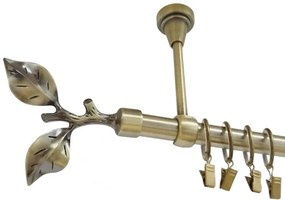 Galerie simpla prindere tavan GALAZ 19 mm aur antic (Alege marime: 280 cm)