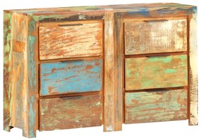 vidaXL Dulap cu sertare, 118 x 33 x 75 cm, lemn masiv reciclat