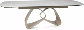 Masa extensibilă Valentino Ceramic gri deschis L120-260xl98 cm