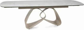 Masa extensibilă Valentino Ceramic gri deschis L120-260xl98 cm