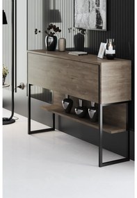 Măsuță consolă Luna 4 (Negru + Nuc) . 1102306