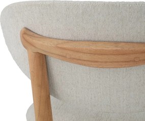 Scaun design elegant LUX Allston, sentier cream/ natur