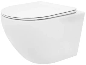 Set vas wc suspendat Rea Carlo rimless capac slim flat softclose
