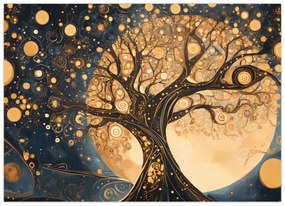 Tablou pe sticlă – Arbore suprarealist (70x50 cm)