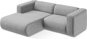 Colțar gri deschis (cu colț pe partea stângă/cu șezlong) Ekahi – Makamii