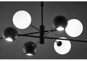 Lustră pe tijă Jupiter 1998 MOKA 4xGU10/10W/230V + 4xG9/10W/230V negru/alb