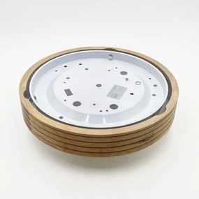 Brilagi - Lampă LED de tavan CARVALHO MODERN SLIM 1xE27/60W/230V diametru 27,5 cm stejar